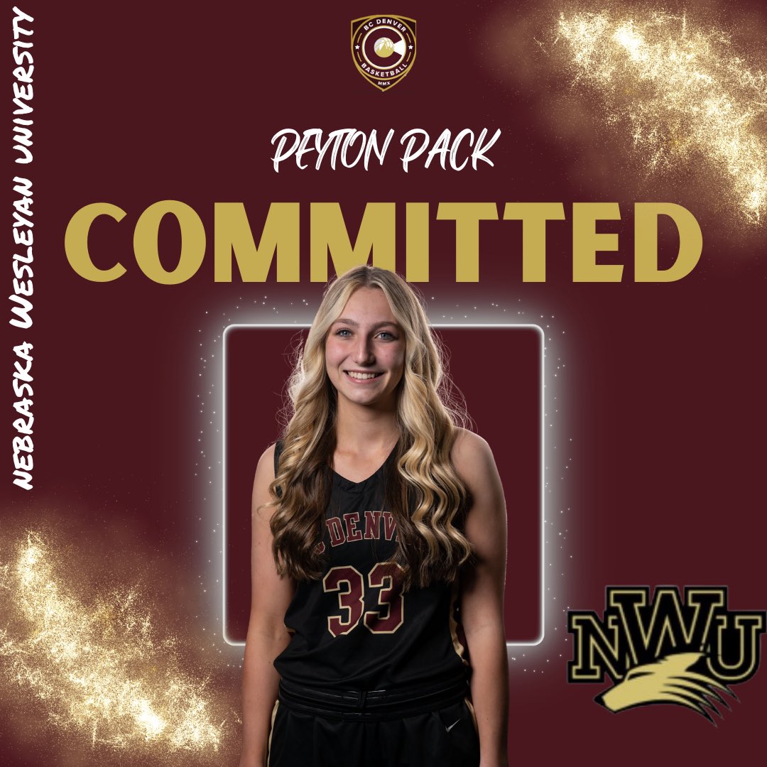 Congrats to 2024 Peyton Pack on her commitment to Nebraska Wesleyan University! We are so proud of you! #BCDfam
