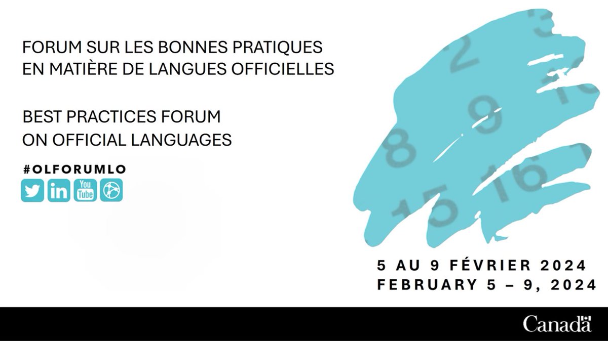Employés du #GC : Soyez des nôtres lors du Forum sur les bonnes pratiques en matière de langues officielles!

#GC employees:  Join us during the Best Practices Forum on Official Languages
#OLForumLO         INFO: tinyurl.com/OLForumLO