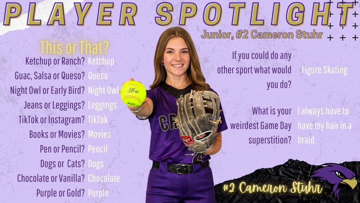 🚨PLAYER SPOLTLIGHT🚨

Cameron Stuhr is a 3rd year letterman this year! 

Did you know?! Cam’s favorite sports movie is The Blind Side 

#TCOD