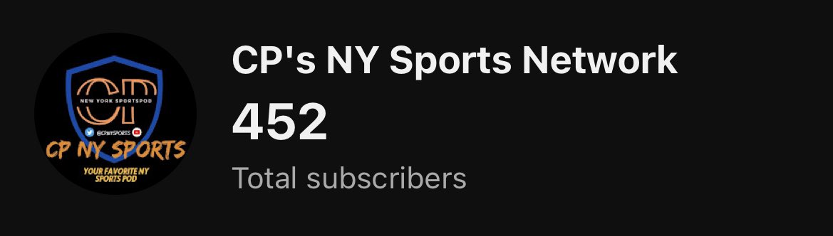 We made it 🙏 Thank you for the support. #RoadTo500 on the channel! 

Many more milestones to hit. 

youtube.com/@CPNYSports?si…