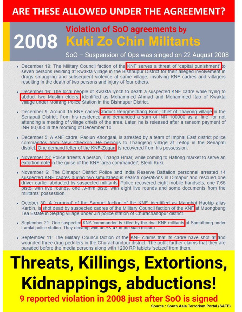 As India marks #RepublicDay2024, the people of Manipur look towards a future free from violence and instability. With each passing month, the situation in Manipur grows increasingly precarious as #KukiMilitants persist in violating the Suspension of Operations agreement.