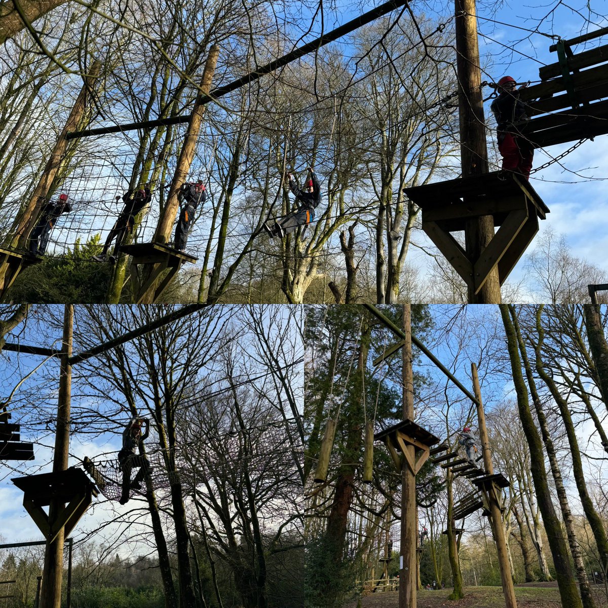 MissBroadley's tweet photo. Last activity for the week…high ropes! @StBlanesGCC https://t.co/Fn800RXTtA