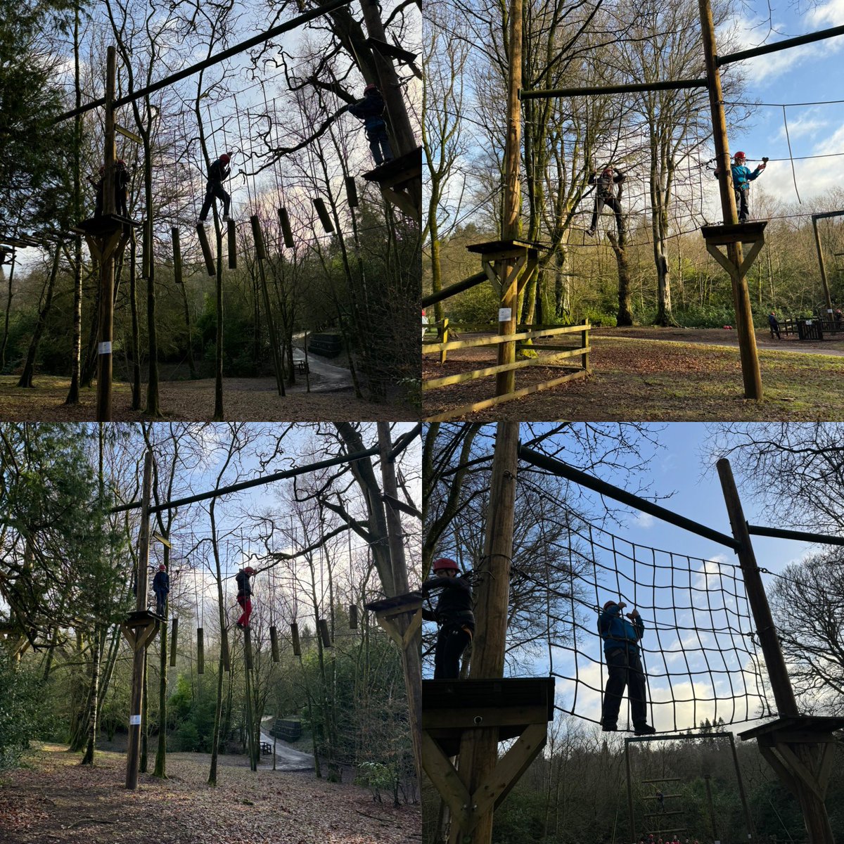 MissBroadley's tweet photo. Last activity for the week…high ropes! @StBlanesGCC https://t.co/Fn800RXTtA