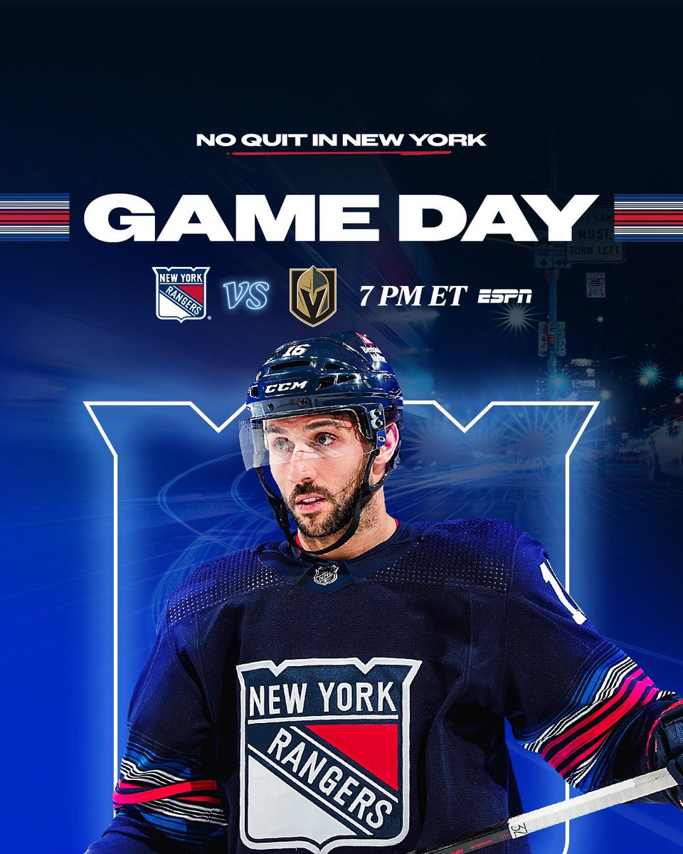NYRangers's tweet photo. GAME DAY. https://t.co/L5Ya8EEkU8