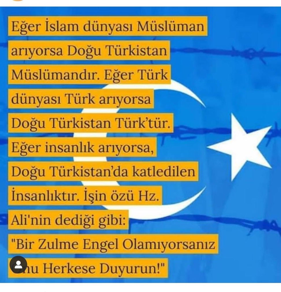 U_Hareketi's tweet photo. 🔵 Doğu Türkistan için’de Güney Afrika’nın yaptığını yapacak ülke arıyoruz ❗️
Uygur soykırımı Uluslararası Adalet divanına götürebilecek bir ülke varmı dünyada ❓ https://t.co/XYFMNDa7yR