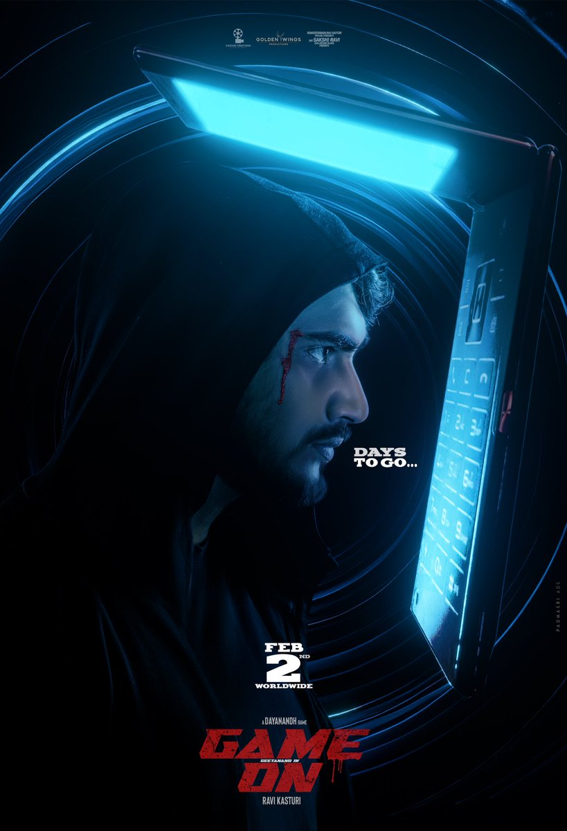 Dayanandh Gaddam (@dayanandh369) on Twitter photo Just 7️⃣ days left for the cinematic blaze!⏳🔥
Prepare for a never-seen-before thrilling experience with #GameOn 🤯
Hitting worldwide Theaters on FEB 2nd💥
<a href="/geetanand79/">GeetAnand 💫</a> <a href="/NehaSolanki_/">Neha Solanki</a> <a href="/madhoo69/">madhoo</a> <a href="/AdithyaLive/">Adithya Menon</a> <a href="/dayanandh369/">Dayanandh Gaddam</a> <a href="/ravikasturi10/">Ravi Kasturi</a> <a href="/KasturiCreatns/">Kasturi Creations</a> <a href="/TSeries/">T-Series</a> <a href="/Gkcinemapro/">GK Media</a> Just 7️⃣ days left for the cinematic blaze!⏳🔥
Prepare for a never-seen-before thrilling experience with #GameOn 🤯
Hitting worldwide Theaters on FEB 2nd💥
<a href="/geetanand79/">GeetAnand 💫</a> <a href="/NehaSolanki_/">Neha Solanki</a> <a href="/madhoo69/">madhoo</a> <a href="/AdithyaLive/">Adithya Menon</a> <a href="/dayanandh369/">Dayanandh Gaddam</a> <a href="/ravikasturi10/">Ravi Kasturi</a> <a href="/KasturiCreatns/">Kasturi Creations</a> <a href="/TSeries/">T-Series</a> <a href="/Gkcinemapro/">GK Media</a>