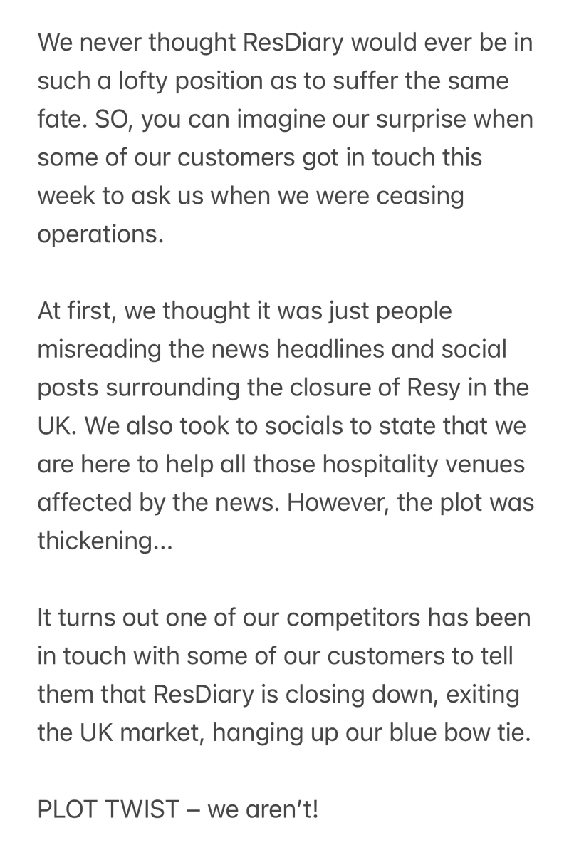 ResDiary tweet media