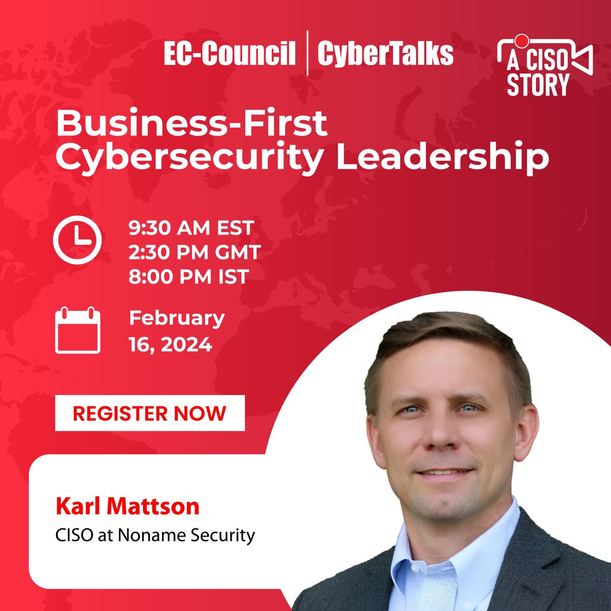 ECCOUNCIL's tweet image. Join our February 16th #Webinar with Karl Mattson and explore balancing security and business priorities. Learn the importance of the shift to a business-centric approach, creating a #SecurityFramework.
Register now:bit.ly/3vXtqr3
#Cybersecurity #CyberThreat #ECCouncil