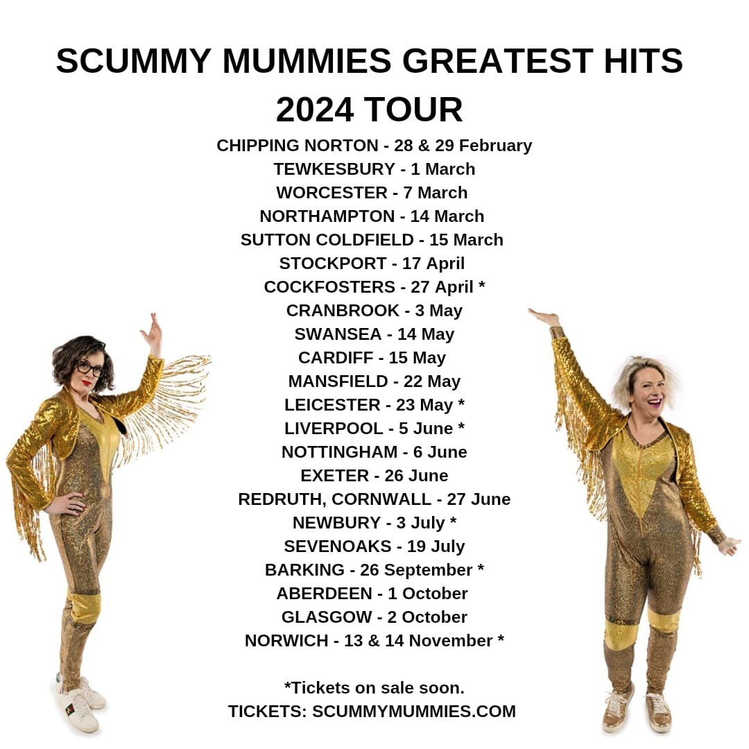 Can't wait to kick off our 2024 tour! Grab your tickets from - scummymummies.com/pages/live-show