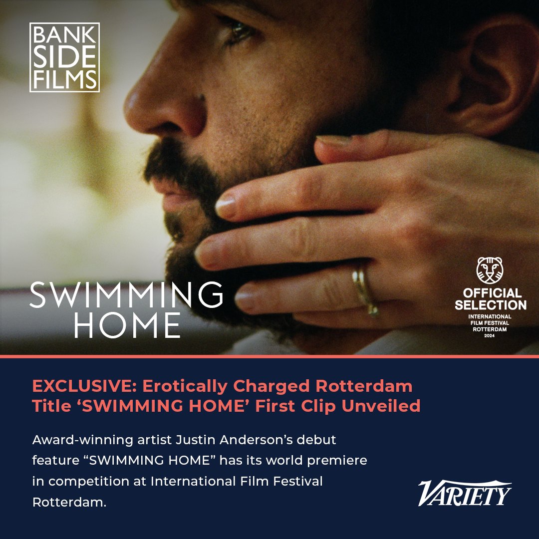 BanksideFilms's tweet photo. Get your first look at SWIMMING HOME, award-winning artist Justin Anderson’s debut feature premiering in competition at @iffr. 🏊♂️
@Variety has the exclusive here: https://t.co/Bu0Tw1H4Ti
#SwimmingHome #BanksideFilms #QuiddityFilms #JustinAnderson #DeborahLevy #FilmAdaptation https://t.co/eAhp7DEhR5