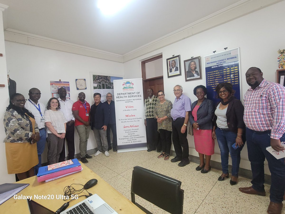 Our team along the Vice President Research and International, University of Manitoba(UOM), made a courtesy call to Dr. Warui GKB the Medical Superintendent at Naivasha Referral Hospital to engage more on the integrated services at the hospital and future plans.