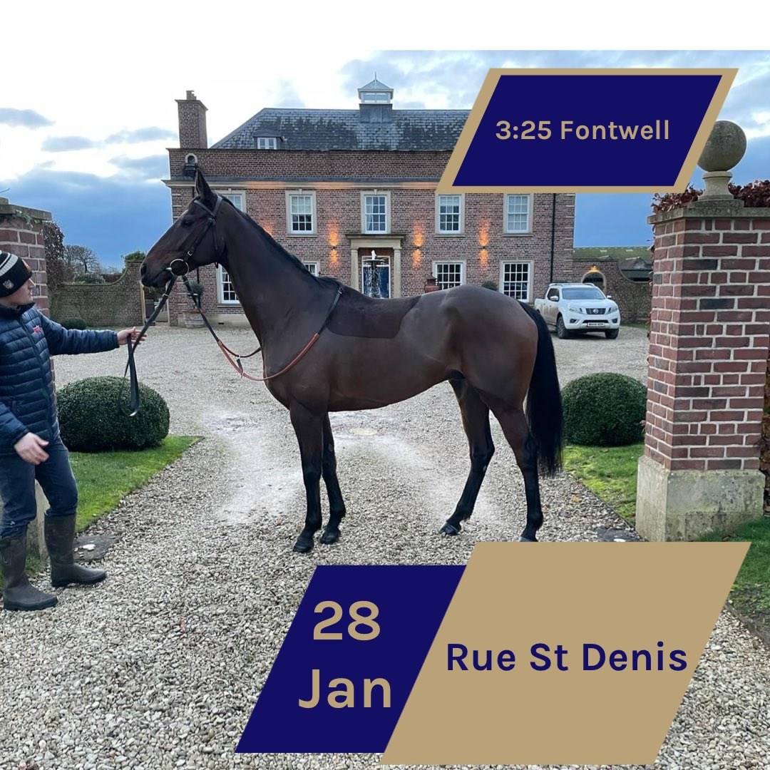 ronnieracingltd's tweet photo. 🚨 DECLARED 🚨
🐎 Rue St Denis
📍Fontwell Park
📅 Sunday 28th January
⏰ 3:25pm
🏇🏻Lorcan Williams
@PFNicholls https://t.co/i1jrolTE9R