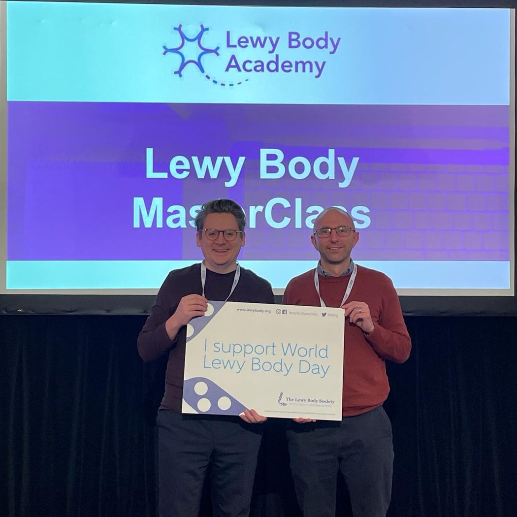 Thank you to Dr Joe Kane (@QUBelfast) and Dr Paul Donaghy (@UniofNewcastle) for speaking at the Lewy Body Masterclass at the Lewy Body Academy and for your support of World Lewy Body Day. @jpmkane @theneuroacademy

#WorldLewyBodyDay #ShiningALightOnLewy
