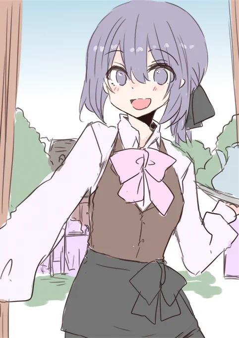 最近あんまりうまく書けないことが多くてへにょってるので前にラフ放置してたのを塗ってみた 