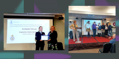 WalesSaferComms's tweet image. In the category: Violence Against Women, Domestic Abuse and Sexual Violence we celebrate the fantastic work of the…

Winner: Inspector Claire McGrady from North Wales Police
Highly Commended: West Wales Community Champions Programme

Find out more: safercommunities.wales/winners-of-the…