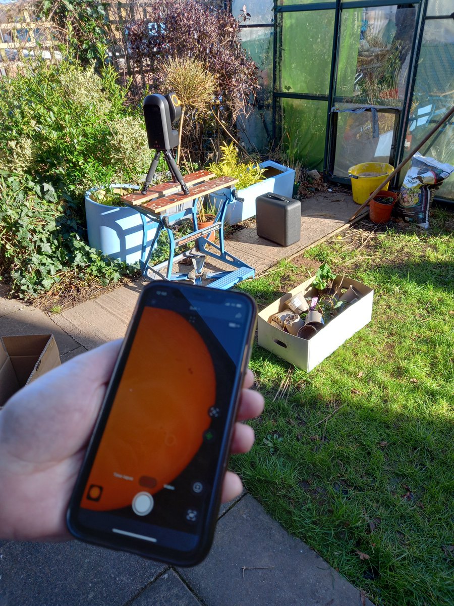 We imaged the Sun today using the SeeStar S50! A fab bit of kit. Simple to use too. Y11 enjoyed seeing the sunspots 🌞