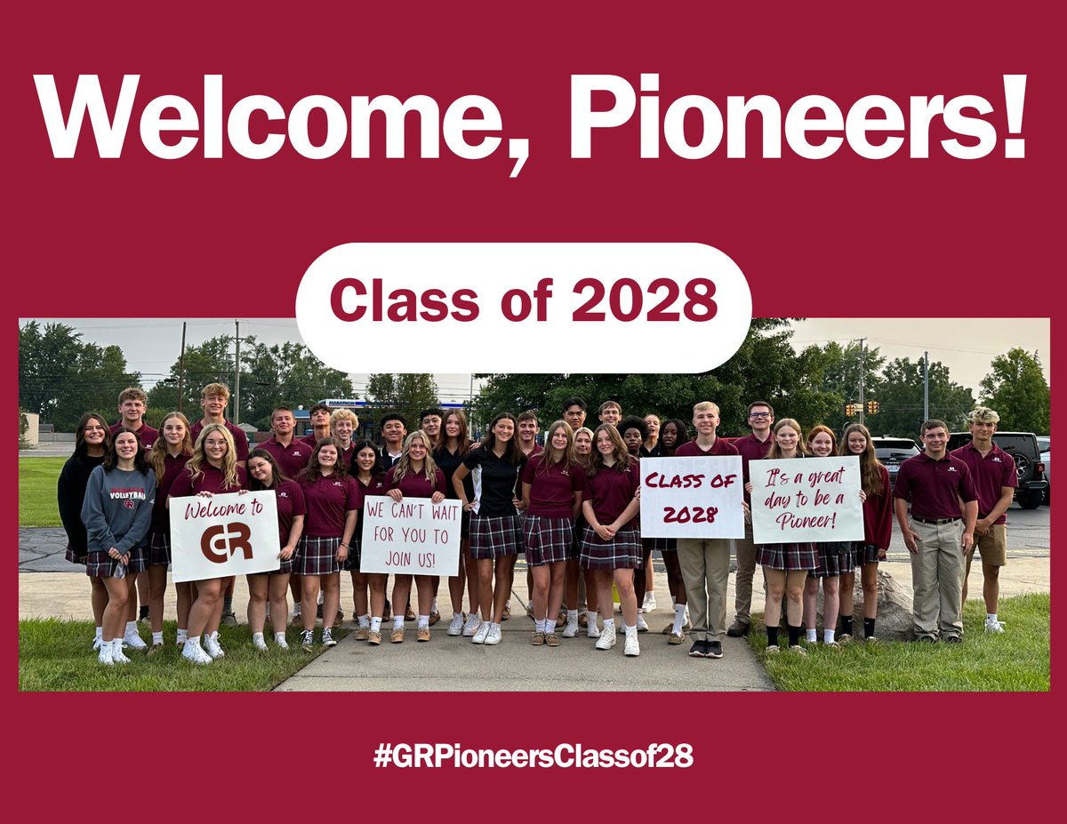 Something exciting is about to arrive for our newest Pioneers --acceptance letters have officially been mailed today! Congratulations to the Gabriel Richard Catholic High School Class of 2028! It's a great day to be a Pioneer.