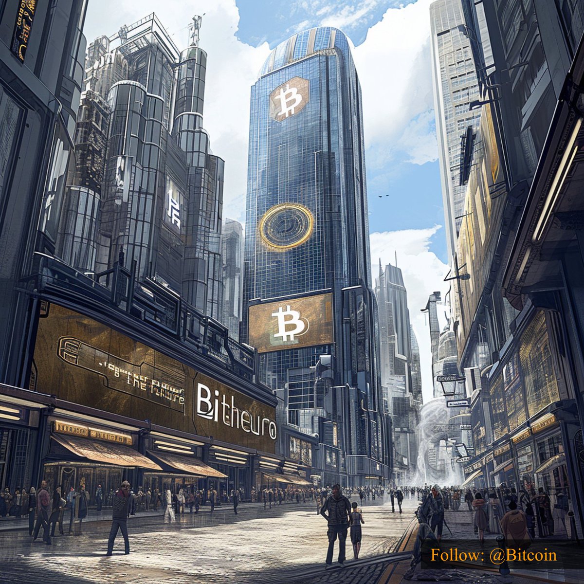 #Bitcoin – A vision of a decentralized future. 🏙️✨ Is this the world we want to live in?