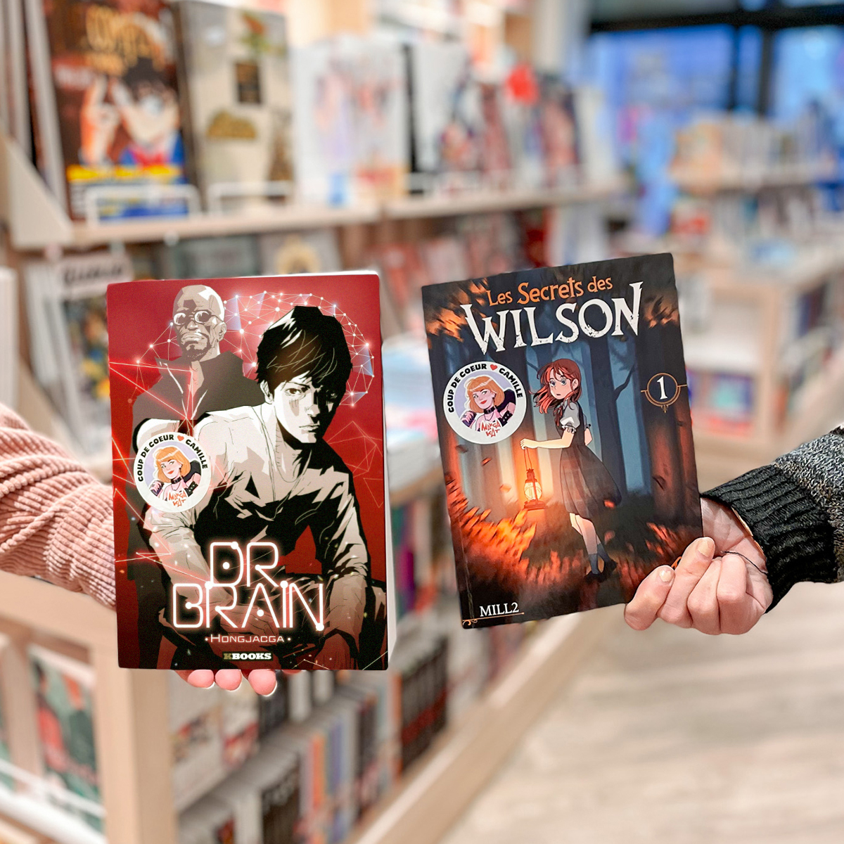 Découvrez 2 #webtoon coup de ❤️ de Camille :
🧠 Dr. Brain <a href="/kbooks_fr/">Kbooks</a>  : un très bon récit thriller/SF qui ne cesse de nous surprendre et qui prend en intensité au fil de la lecture.
🕯️ Les Secrets des Wilson <a href="/kotoon_editions/">Kotoon</a> : webtoon énigmatique entre Locke &amp; Key et Coraline