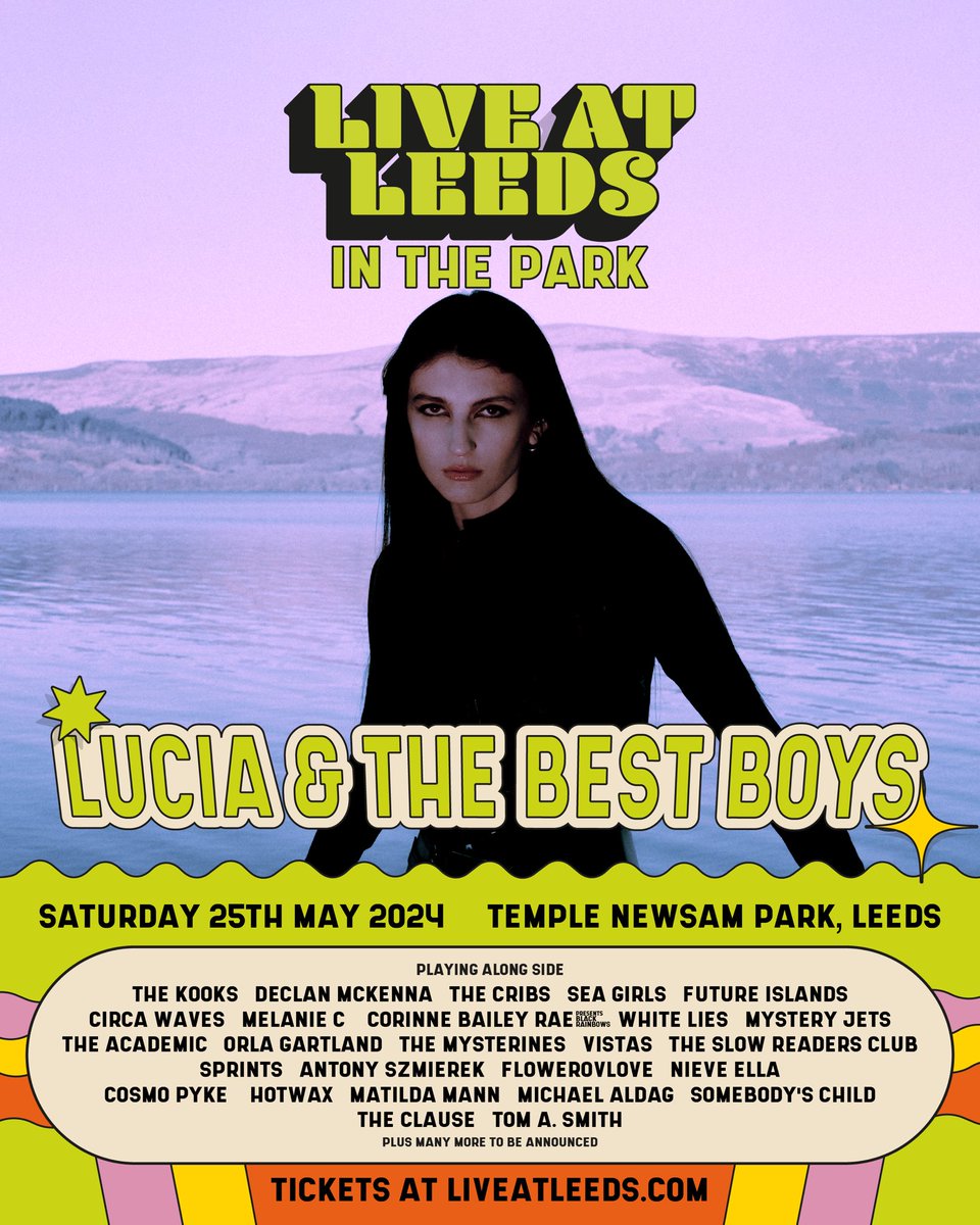 Playing @liveatleedsfest on the 25th of May!! One of my earliest memories of us playing a festival was Live at Leeds, I had bleached hair and a pink western hat on :’) can’t wait to see you, first of many in 2024 🐇🎀