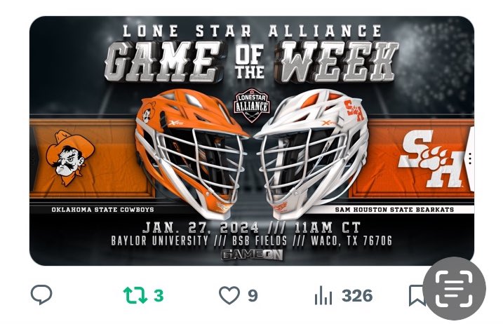 SHSU Men's Lacrosse tweet media