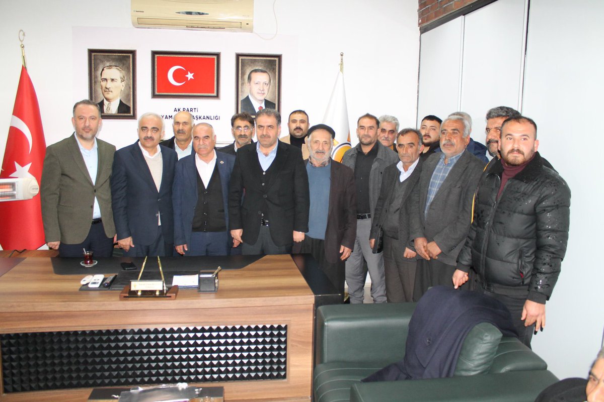 AK Parti Adıyaman İl Başkanlığımızı ziyaret ederek Her daim birlikte yol yürümekten gurur duyduğumuz İl Başk. <a href="/e_ebulucu/">Emrah Erkan Bulucu</a>  Beld. Başk. Adayımız <a href="/ziya_polat/">Ziya Polat</a> Merk.İlçe Başk. <a href="/ZiyaBasaran/">Ziya BAŞARAN</a> Gençlik Kol. Başk. <a href="/mevlutkustepe/">Mevlüt Kuştepe</a> Kadın Kol. Başk. <a href="/AvSalihaDiler/">Av. Saliha DİLER</a> ve teşkilatımızla bir aradayız