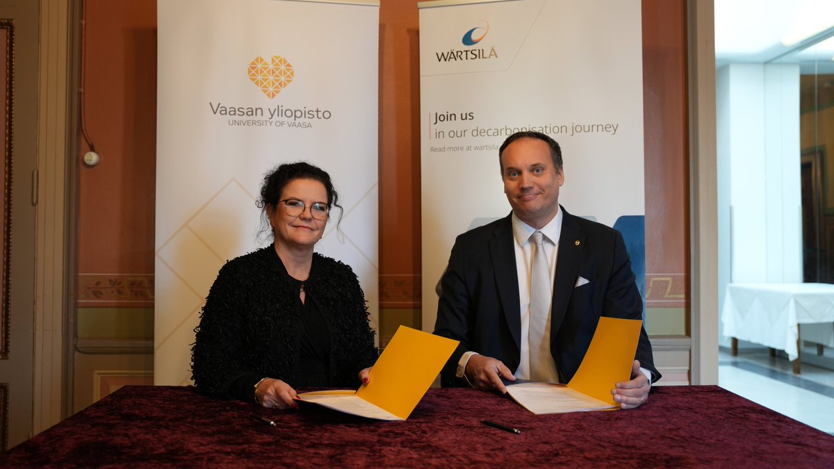 At the anniversary celebration, the University of Vaasa and Wärtsilä Finland signed a comprehensive strategic agreement for #collaboration in #research and #education.

➡️ Read more: uwasa.fi/en/newshub/new…

#univaasa