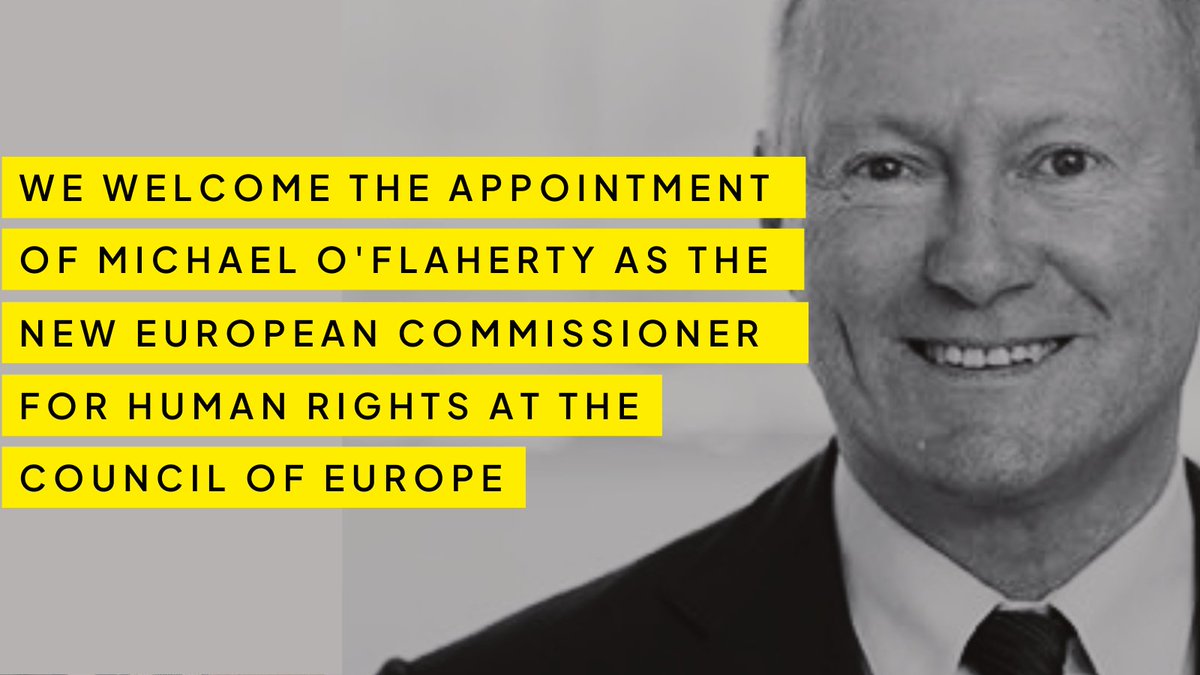 🌍⚖️ Seb Duyck | @duycks.bsky.social (@duycks) on Twitter photo 👏⚖️🇪🇺We congratulate Michael O'Flaherty on his election as the new European <a href="/CommissionerHR/">Commissioner for Human Rights</a>
🗣️🌍With the @CoE at a crossroads regarding the protection of the right to a healthy environment, we look forward to <a href="/MichaelCJT/">Michael O'Flaherty</a>'s leadership & engagement for a #HealthyEnvironmentForAll 👏⚖️🇪🇺We congratulate Michael O'Flaherty on his election as the new European <a href="/CommissionerHR/">Commissioner for Human Rights</a>
🗣️🌍With the @CoE at a crossroads regarding the protection of the right to a healthy environment, we look forward to <a href="/MichaelCJT/">Michael O'Flaherty</a>'s leadership & engagement for a #HealthyEnvironmentForAll