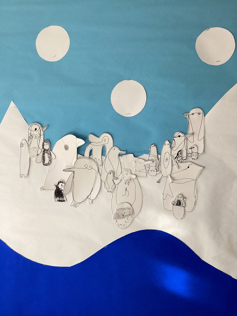 BPSYearTwo's tweet image. Check out Greece Class’ continuous line drawings. 🐧🐻‍❄️ #billingshurstart #ajourneybetweentwopoles