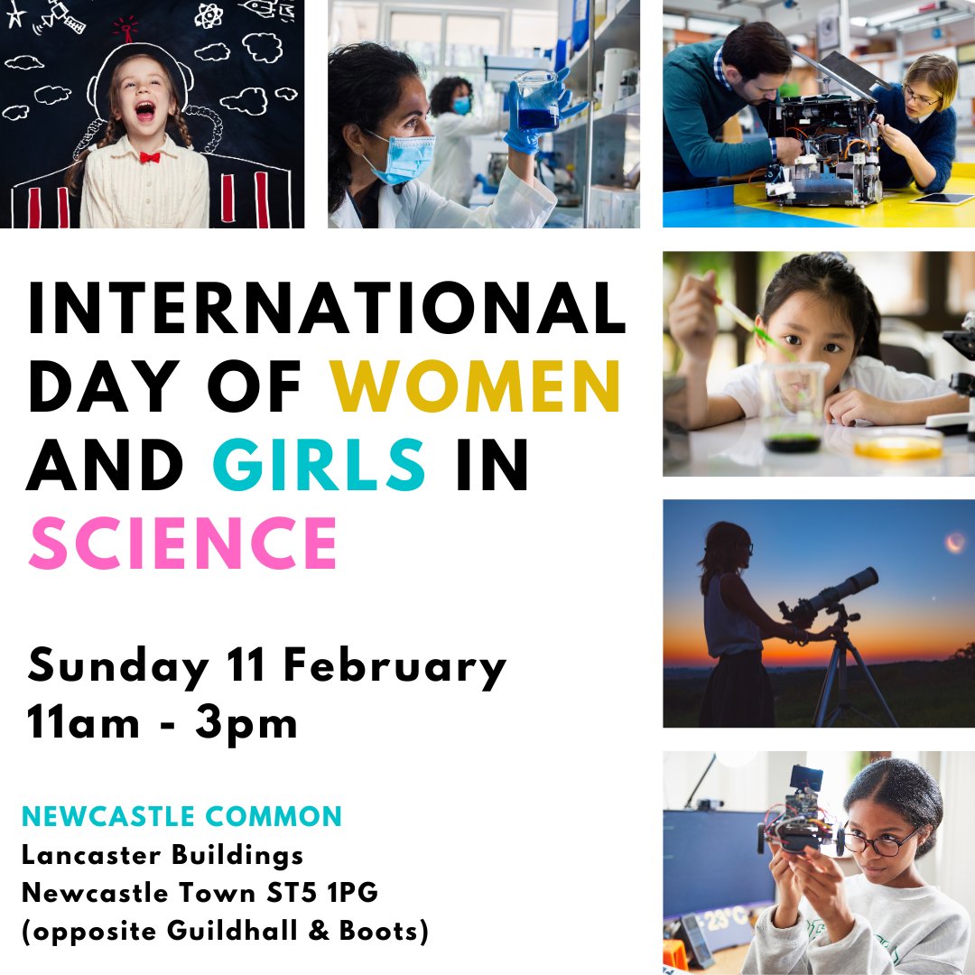 Goggles at the ready... we're celebrating International Day of Women and Girls in Science at Newcastle Common! 🥽🧪 Join Appetite and @KeeleUniversity on Sun 11 Feb from 11am to 3pm for a science lesson like nothing you've ever experienced before! bit.ly/WAGIS24