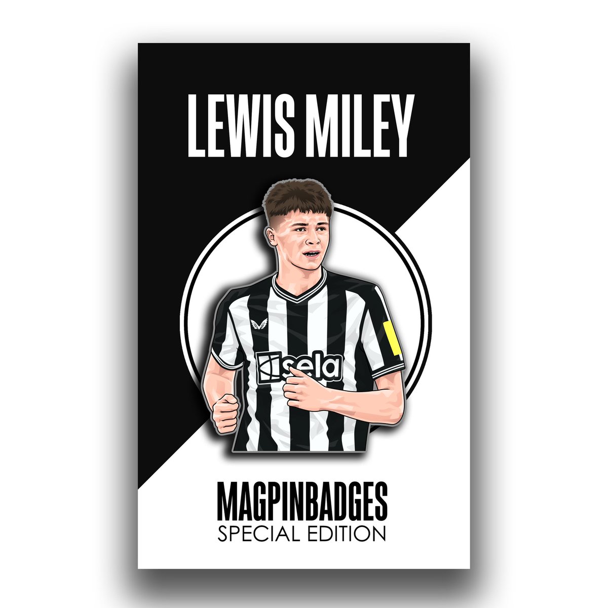 Quick giveaway competition! Only running until 6pm this evening so get retweeting!

TINO LIVRAMENTO // LEWIS MILEY  📌⚫️⚪️

For your chance to win BOTH of these pinbadges, simply;

- Retweet this tweet 🔁
- Follow <a href="/Magpin1/">Magpin</a> ✅

Winner announced shortly before 6pm. Good luck! #NUFC