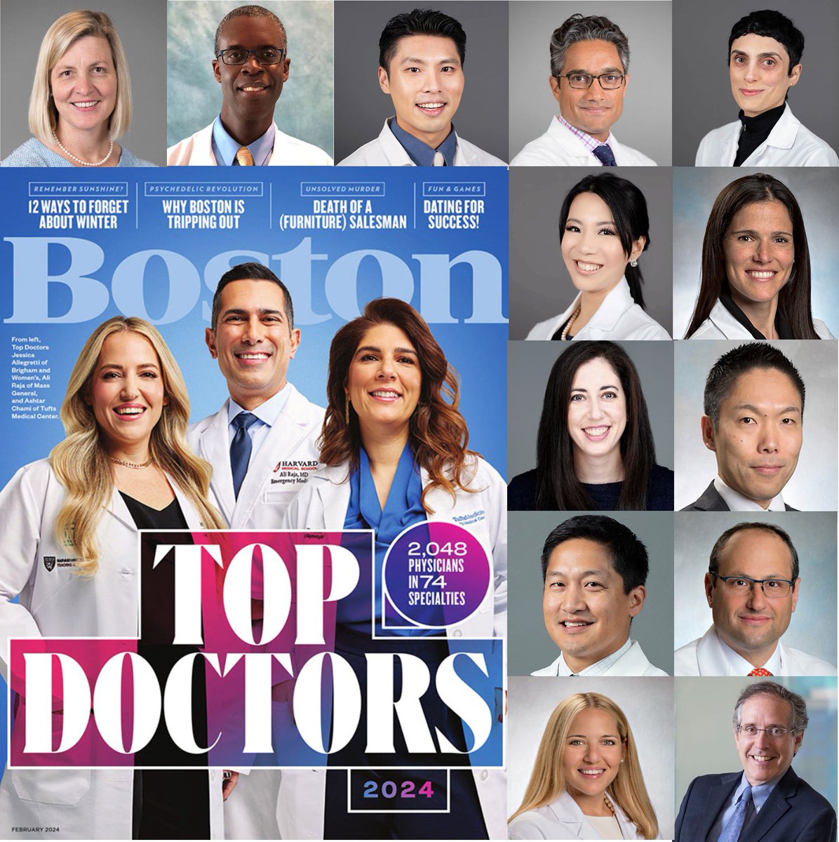 🎉 1️⃣3️⃣ #BrighamGIFaculty named @BostonMagazine Top Doctors! 🥼Hiroyuki Aihara 🥼Jessica Allegretti 🥼Walter Chan 🥼Alison Goldin 🥼Nikroo Hashemi 🥼Kunal Jajoo 🥼Pichamol Jirapinyo 🥼Josh Korzenik 🥼Muthoka Mutinga 🥼Anna Rutherford 🥼Marvin Ryou 🥼John Saltzman 🥼Rachel Winter