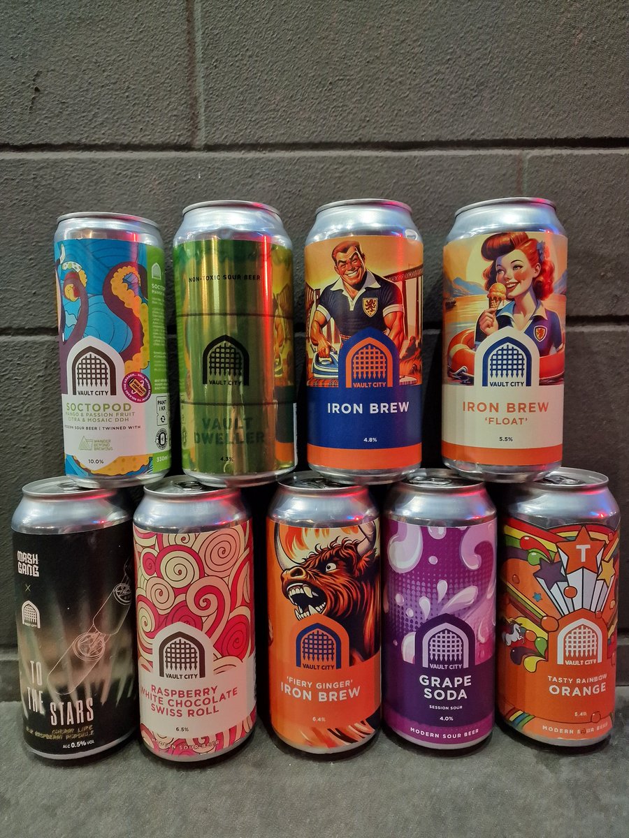 We have a special Local Tap Takeover from our pals at @vaultcitybrew - alongside these amazing beers - including the 2024 Iron Brew releases  - we have on draft: Rainbow Series Lime, Mulled Dark Cherry Session, Chocolate Orange Sour and Summer Berry Pavlova! 😍😍😍🍻 #BeerFlight