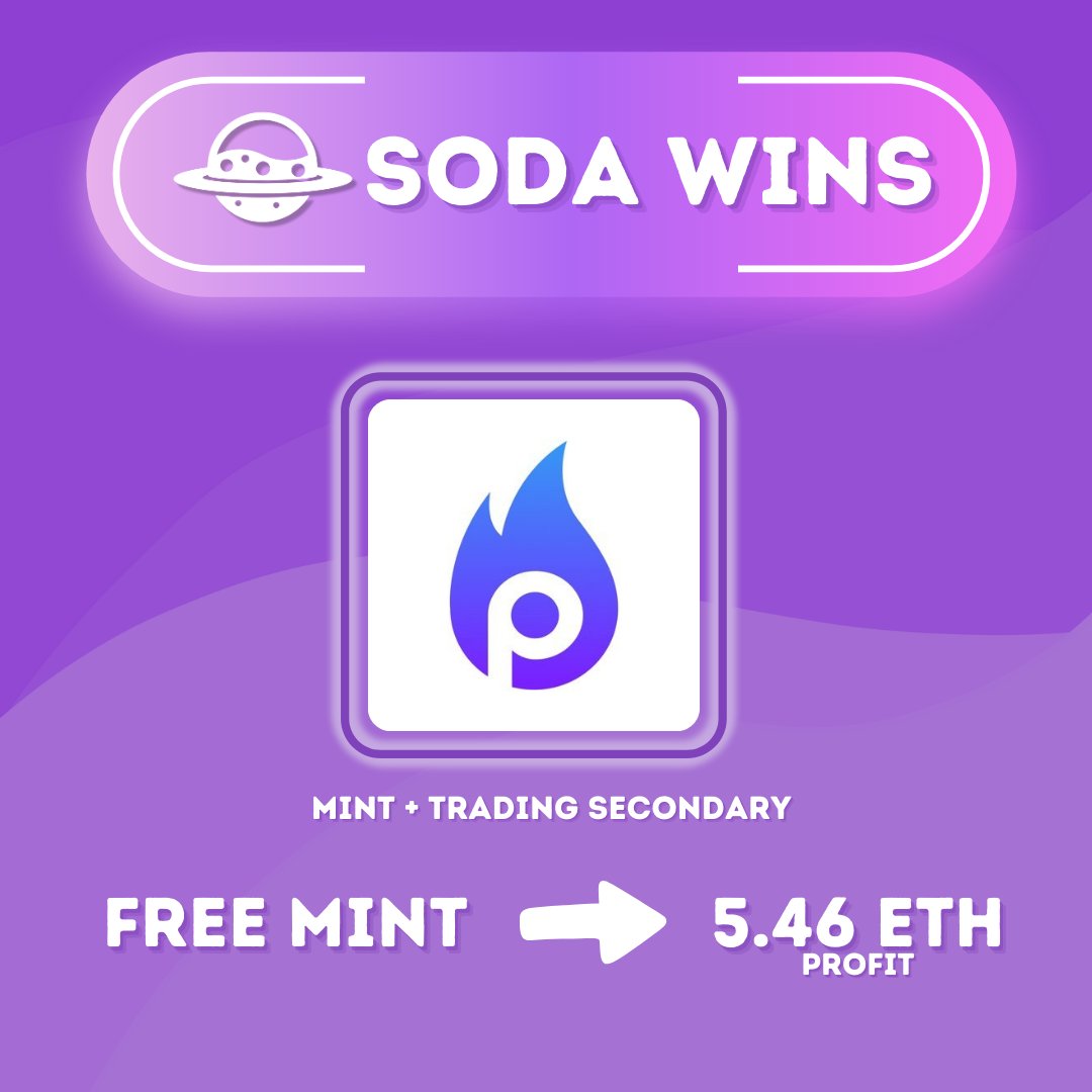 This is how it looks minting and trading in secondary an NFT Project. 

Great moves yerderday for our hidden society in Sodaverse