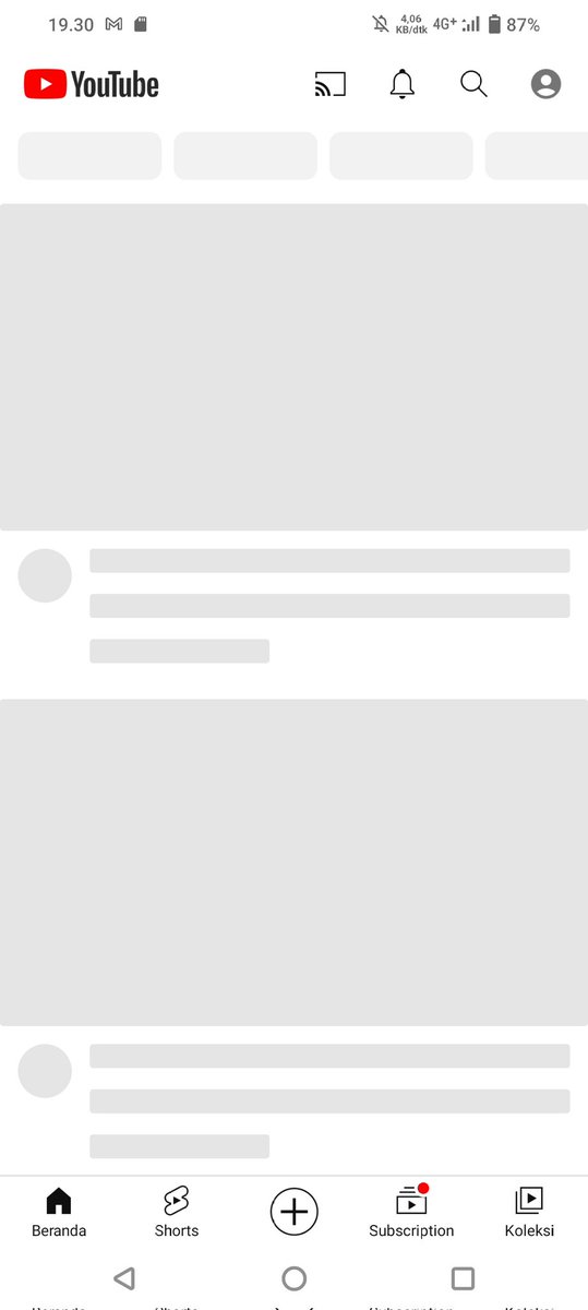 tak reset terus gak muncul2.. ada apa dg kang yutub?? #youtube #error