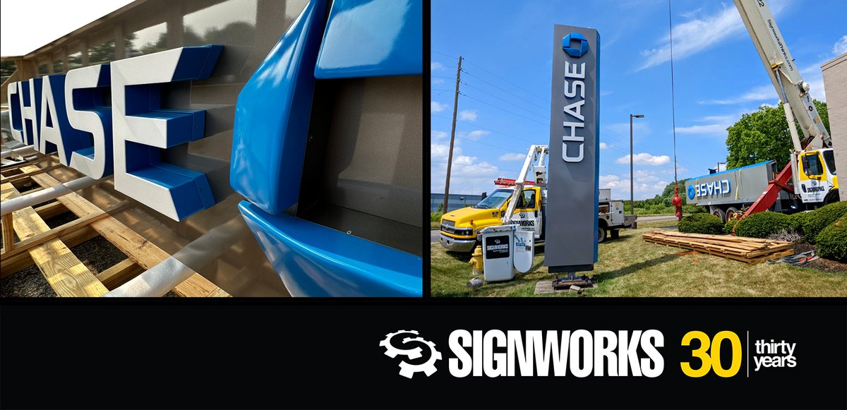 Chase Bank has the most beautiful signs in the world!

Thank you Chase Bank for trusting Signworks with your brand.

What can we create for YOU?
SignworksThinks.com

#MarketingWithSigns #EffectiveSigns #SignsThatWork  #SignsAndMarketing #Branding #Marketing #Signs