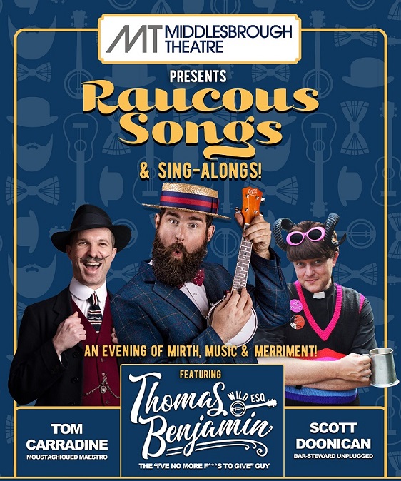 3 dapper chaps will have you rolling in the aisles, singing along to music hall favourites next month at Raucous Songs & Singalongs! With millions of views online and a staple on the UK's thriving vintage scene, don't miss this spiffing good evening! middlesbroughtheatre.co.uk/event/raucous-…