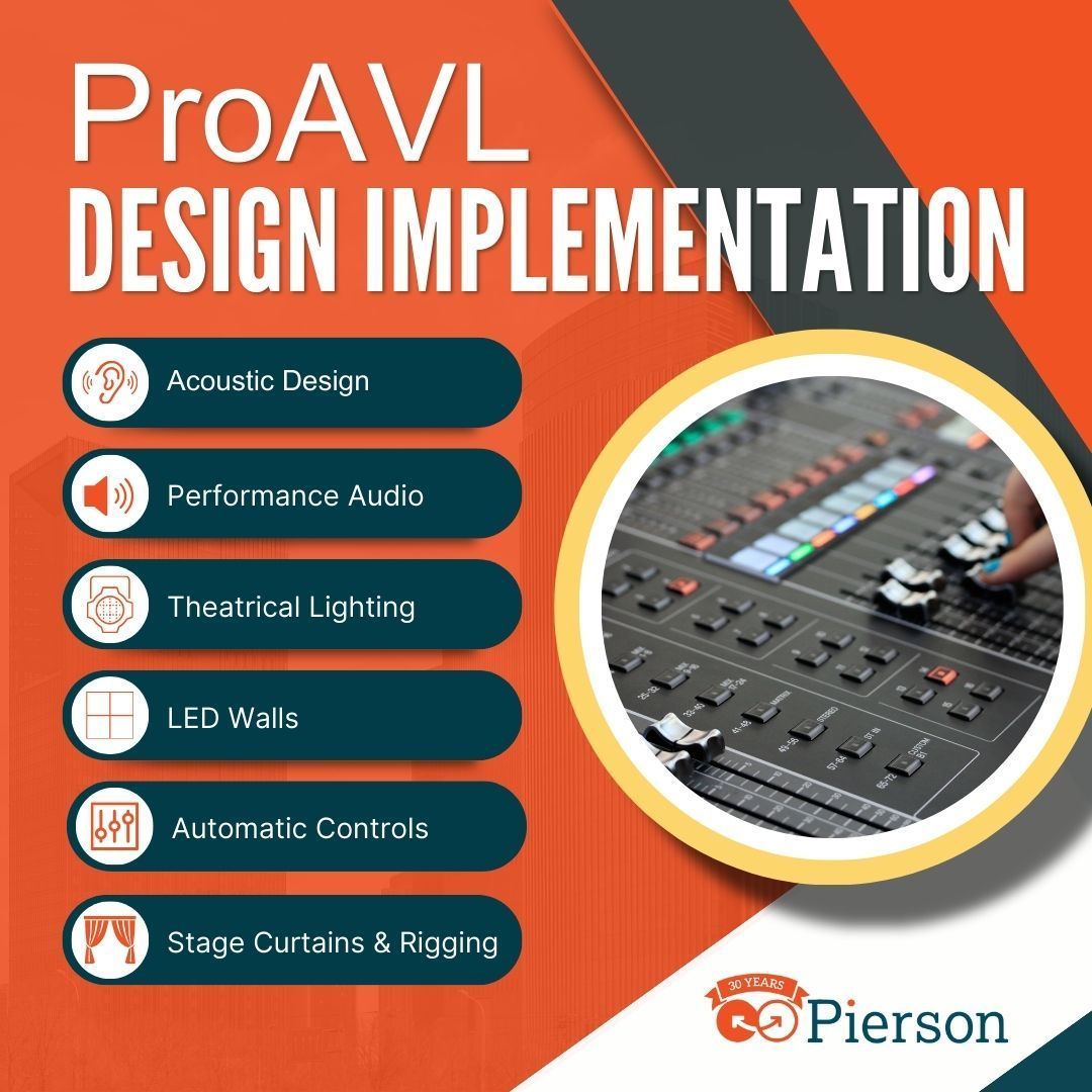piersoncci's tweet image. Did you know that Pierson offers ProAVL Design for schools, theatres, and houses of worship? For more information or to speak with the sales team contact:
ProAVLDesigns@pierson.it 
#ProAVLDesign #AVTrends #AudioVisualDesign #LightingDesign #EventTech #AVIntegration