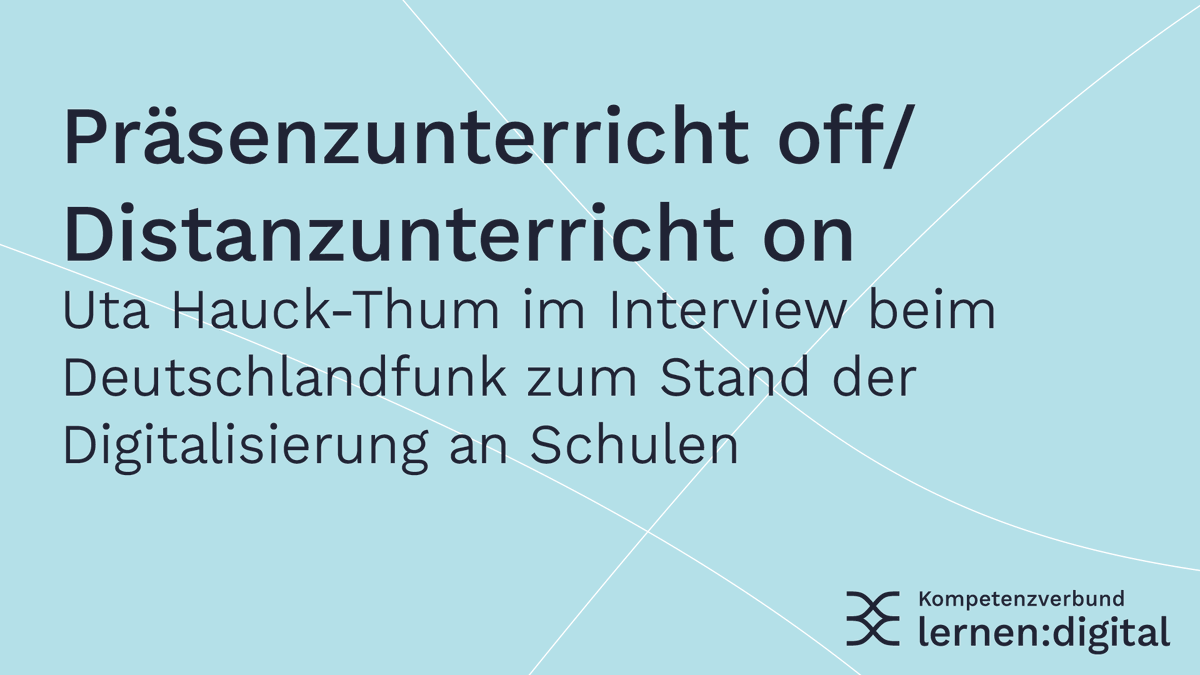 Kompetenzverbund lernen:digital (@lernendigitalde) on Twitter photo 👩🏾🏫 Wie steht es um das digitale Klassenzimmer? Im <a href="/DLF/">Deutschlandfunk</a> schätzt <a href="/ht_uta/">Uta Hauck-Thum</a> die Situation ein. Sie plädiert für den Blick auf gemeinsame schulische Transformationsprozesse und ein verändertes Lernen, Lehren und Prüfen. #lernendigital
🎧 Mehr hört ihr hier: deutschlandfunk.de/der-tag-praese… 👩🏾🏫 Wie steht es um das digitale Klassenzimmer? Im <a href="/DLF/">Deutschlandfunk</a> schätzt <a href="/ht_uta/">Uta Hauck-Thum</a> die Situation ein. Sie plädiert für den Blick auf gemeinsame schulische Transformationsprozesse und ein verändertes Lernen, Lehren und Prüfen. #lernendigital
🎧 Mehr hört ihr hier: deutschlandfunk.de/der-tag-praese…