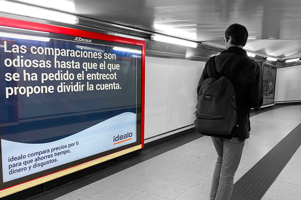 🎨 Campañas que son un placer gestionar y ver finalmente expuestas como la que hicimos para #Idealo 👀

_______________________
#PortfolioSupra #PublicidadExterior #GestiónDeMedios #ContrataciónDeEspacios #Mupis #Marquesinas #Jets