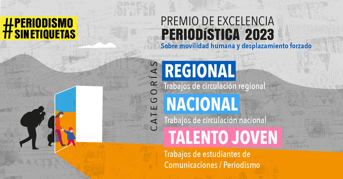 ¿Sabían de este premio? Colegas...a compartir y postular! en bit.ly/3RPzv1s
<a href="/AndreaAristegui/">Andrea Arístegui</a> <a href="/PatriciaStambuk/">Patricia Stambuk</a> <a href="/alejandramatus/">Alejandra Matus</a> <a href="/rafa_cavada/">Rafael Cavada</a> <a href="/ANPChile/">ANP Chile</a> <a href="/ucentral_cl/">Universidad Central de Chile</a> <a href="/ONUChile/">ONU Chile</a> @ACNURamericas <a href="/PeriodismoUDLA/">Periodismo UDLA</a> <a href="/dobleespacio/">Doble Espacio</a> <a href="/RP_migrantes/">Red de Periodistas Migrantes</a>  <a href="/anmpechile/">Asociación Nacional de Mujeres Periodistas</a> <a href="/quesoquezada/">Juan Andrés</a>
