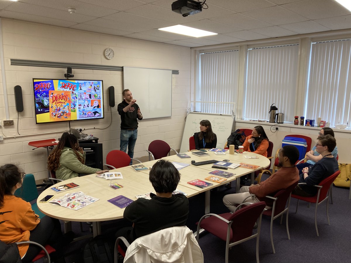 Dekko Comics (@dekkocomics) on Twitter photo Amazing day workshopping with PhD students & staff <a href="/HeriotWattUni/">Heriot-Watt University</a> <a href="/HWUoutreach/">HWUoutreach</a>. We discussed the benefits of sharing complex info in multimodal formats before the students developed fun ideas, characters & stories that reframed their research in inspiring ways. Very impressed! Amazing day workshopping with PhD students & staff <a href="/HeriotWattUni/">Heriot-Watt University</a> <a href="/HWUoutreach/">HWUoutreach</a>. We discussed the benefits of sharing complex info in multimodal formats before the students developed fun ideas, characters & stories that reframed their research in inspiring ways. Very impressed!