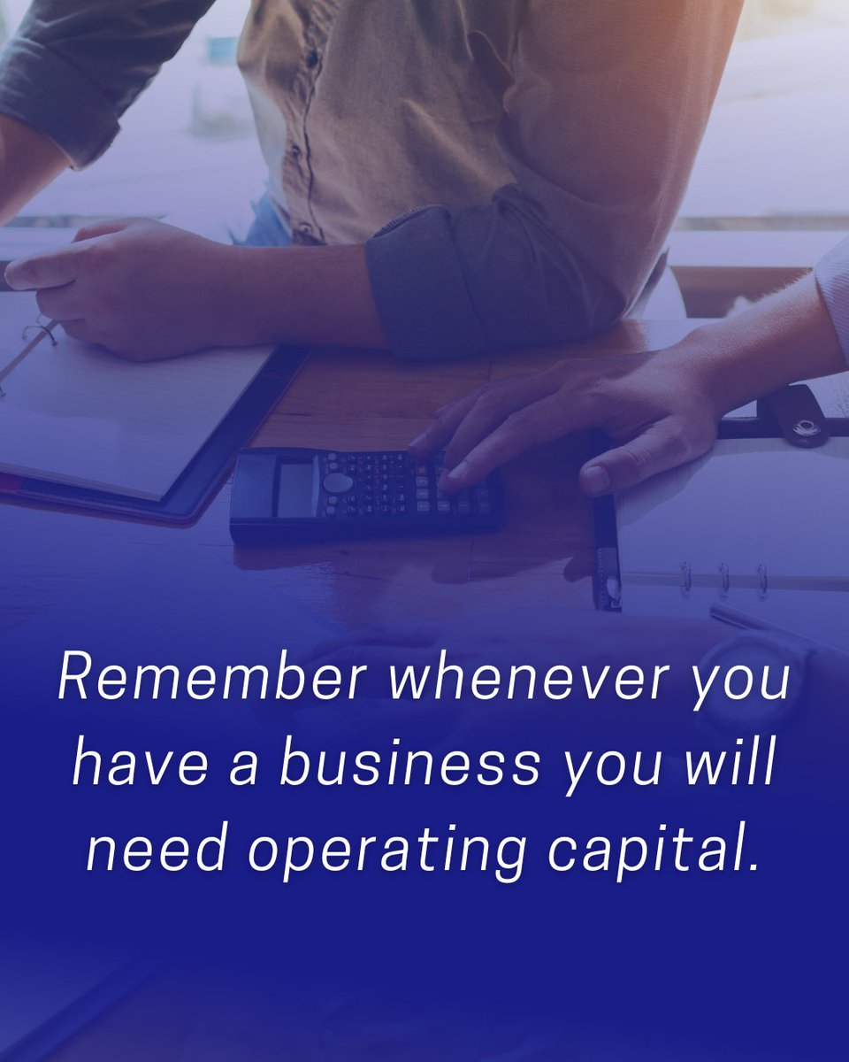 Planning for operating capital is often overlooked, but it can make an enormous difference in your ability to succeed.

#smallbusiness #smb #smallbiz #entrepreneurship #business #entrepreneur #smallbusinessowner #smallbusinessmarketing #smallbuisnesstips #smallbusinesslife
