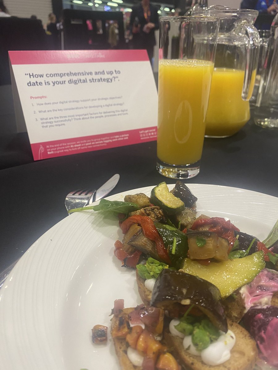 BrantHelen's tweet photo. Made it to #Bett2024 in time to engage some #tabletalks around digital strategy and some lovey lunch! https://t.co/QdQK3QJTG6