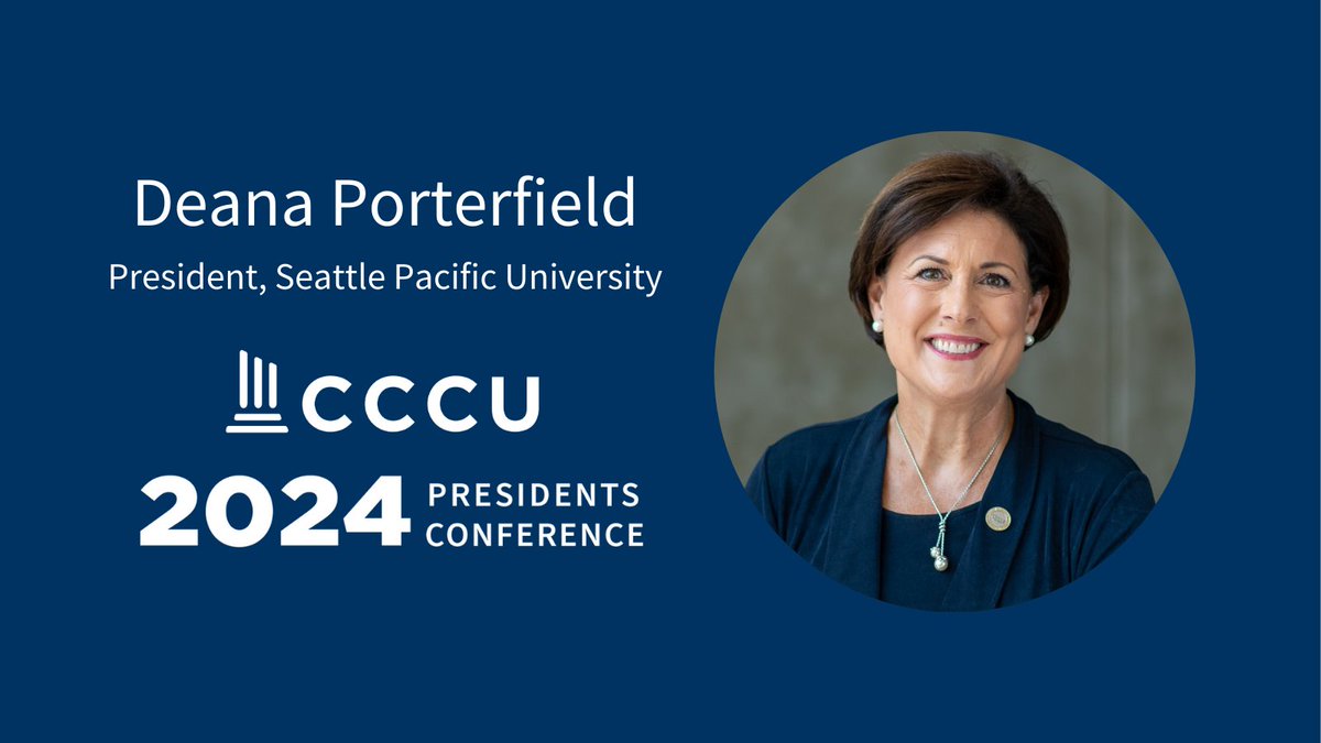 cccuorg's tweet photo. On the final morning of #CCCUPresConf, @SeattlePacific President Deana Porterfield opened with an inspiring devotional on faith: “God is doing new things and has been showing up in big and small ways on our campus, just like he’s showing up on yours.” https://t.co/Qo0Cgik7yt