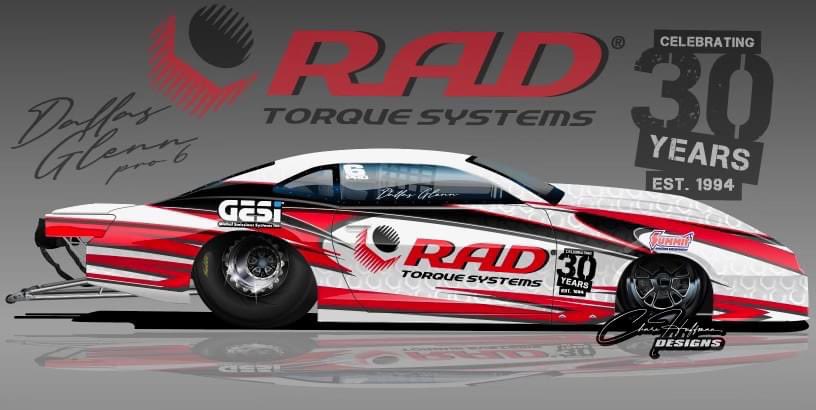Celebrating 30 YEARS for @RADTorque this season! Check out this new wrap designed by Chase Huffman. 👌 @NHRA @NHRADragster @SummitRacing @KBTitanNHRA