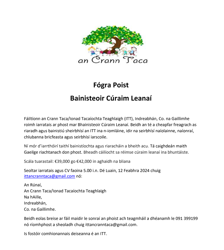 Plean Teanga Chois Fharraige tweet media