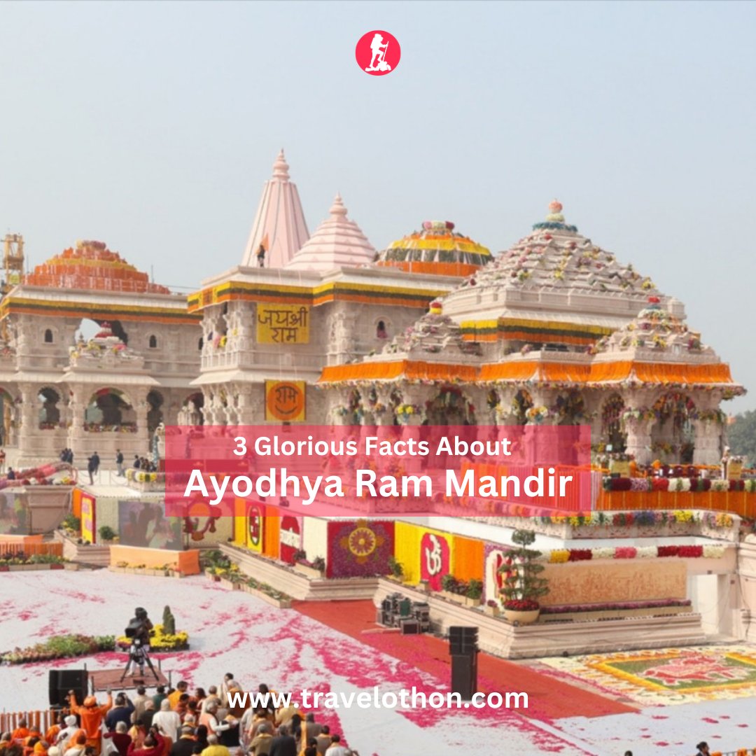 Travelothon's tweet photo. Ayodhya Ram Mandir is located at the birthplace of Ram &amp; has been a symbol of faith &amp; devotion for millions of Hindus🙏
Here are some unique facts about Ayodhya Ram Mandir that will make you visit it right away! 
https://t.co/R7oZeRbSQH

#AyodhyaRamTemple #ShriRam #RamMandir https://t.co/z0HRVZqGTo