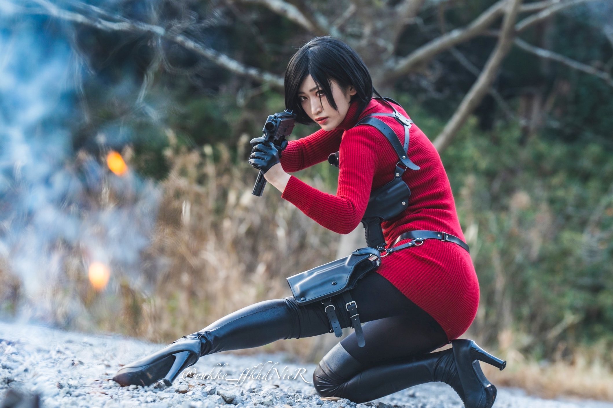 Byoru バイオハザード エイダ コスプレ サイン入り A3ポスター Byoru バイオハザード エイダ コスプレ サイン入り A3ポスター