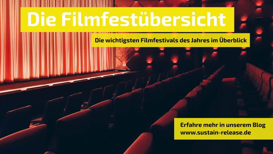 Das Festivaljahr hat begonnen. Aktuell läuft das 50. Internationale <a href="/Filmwochenende/">Filmwochenende</a> in #Würzburg. Die <a href="/berlinale/">Berlinale</a> steht vor der Tür. #berlinale

Wir haben eine Übersicht zu den wichtigsten #Filmfestival|s in Deutschland verfasst. 

Wo sehen wir uns? 🎥 sustain-release.de/internationale…
